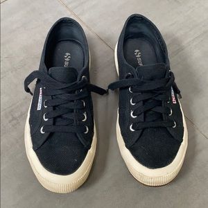 Superga black sneakers